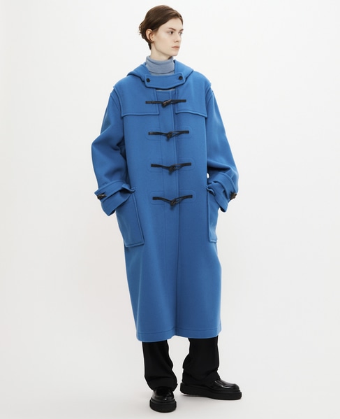 【MONTGOMERY/モンゴメリー】Kennington Pile Melton Duffle Coat 詳細画像 BLUE 2