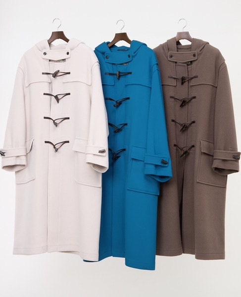 【MONTGOMERY/モンゴメリー】Kennington Pile Melton Duffle Coat 詳細画像 GREIGE 2