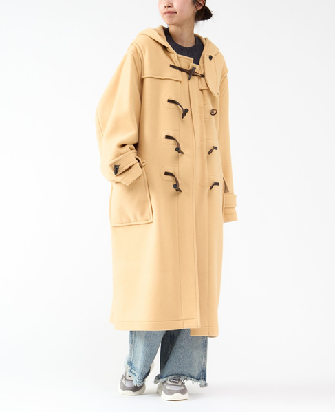 【MONTGOMERY/モンゴメリー】Kennington Pile Melton Duffle Coat 詳細画像 GREIGE 4