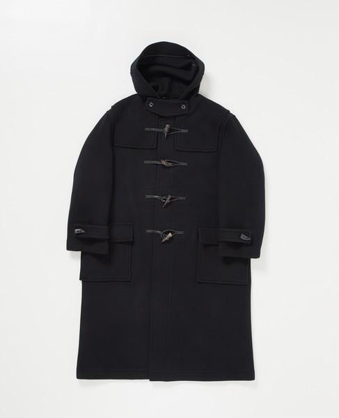 【MONTGOMERY/モンゴメリー】Kennington Pile Melton Duffle Coat 詳細画像 BLACK 1