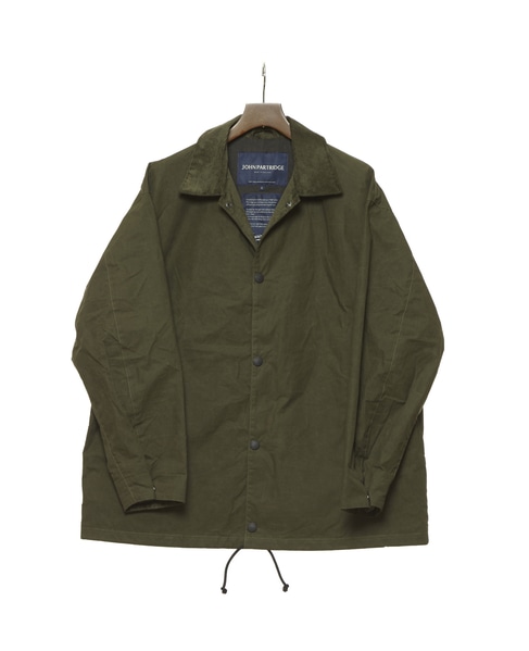 【JOHN PARTRIDGE/ジョンパートリッジ】COACH JACKET 2024AW 詳細画像 OLIVE 1