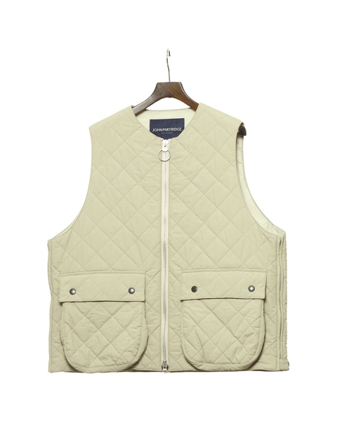 【JOHN PARTRIDGE/ジョンパートリッジ】PADDED VEST　2024AW 詳細画像 BEIGE 1