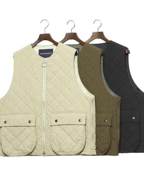 【JOHN PARTRIDGE/ジョンパートリッジ】PADDED VEST　2024AW 詳細画像 BLACK 3