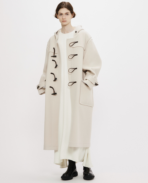 【MONTGOMERY/モンゴメリー】Kennington Pile Melton Duffle Coat 24AW 詳細画像 IVORY 1