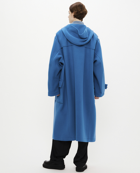 【MONTGOMERY/モンゴメリー】Kennington Pile Melton Duffle Coat 24AW 詳細画像 BLUE 3