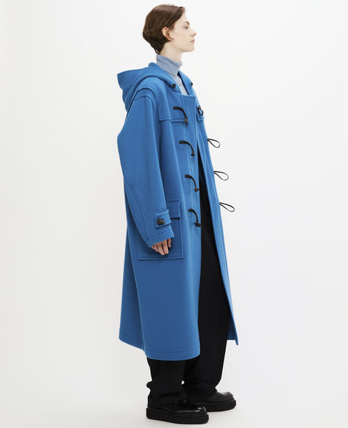 【MONTGOMERY/モンゴメリー】Kennington Pile Melton Duffle Coat 24AW 詳細画像 BLUE 4