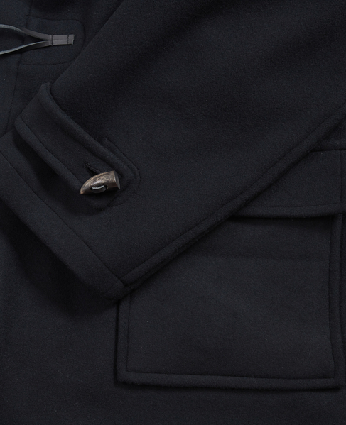 【MONTGOMERY/モンゴメリー】Kennington Pile Melton Duffle Coat 24AW 詳細画像 BLACK 5