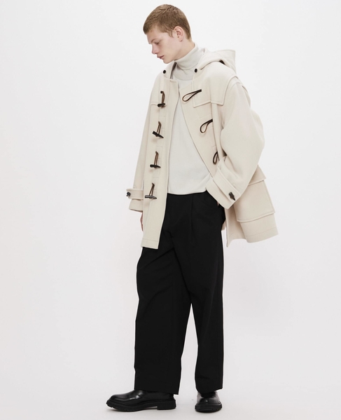 【MONTGOMERY/モンゴメリー】Alton  Pile Melton Duffle Coat  Short Length 24AW 詳細画像 IVORY 10