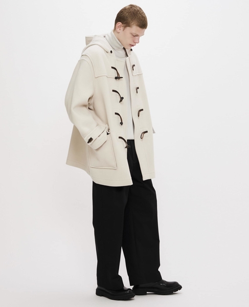 【MONTGOMERY/モンゴメリー】Alton  Pile Melton Duffle Coat  Short Length 24AW 詳細画像 IVORY 12