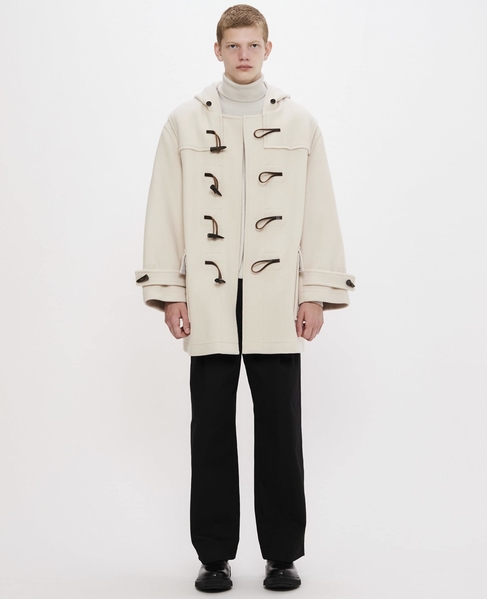 【MONTGOMERY/モンゴメリー】Alton  Pile Melton Duffle Coat  Short Length 24AW 詳細画像 IVORY 13