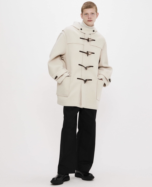 【MONTGOMERY/モンゴメリー】Alton  Pile Melton Duffle Coat  Short Length 24AW 詳細画像 IVORY 18