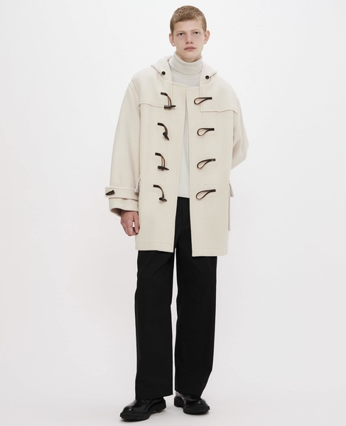 【MONTGOMERY/モンゴメリー】Alton  Pile Melton Duffle Coat  Short Length 24AW 詳細画像 IVORY 8