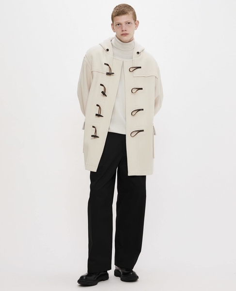 【MONTGOMERY/モンゴメリー】Alton  Pile Melton Duffle Coat  Short Length 24AW 詳細画像 IVORY 9