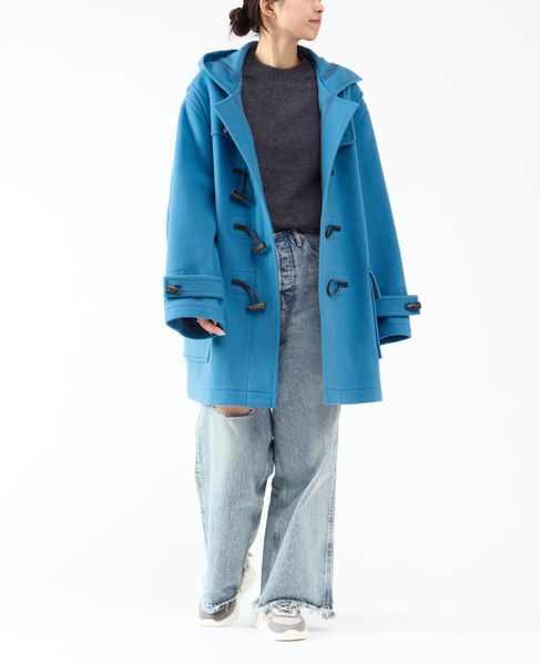 【MONTGOMERY/モンゴメリー】Alton  Pile Melton Duffle Coat  Short Length 24AW 詳細画像 BLUE 1