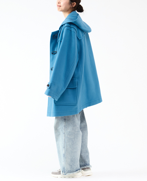 【MONTGOMERY/モンゴメリー】Alton  Pile Melton Duffle Coat  Short Length 24AW 詳細画像 BLUE 5