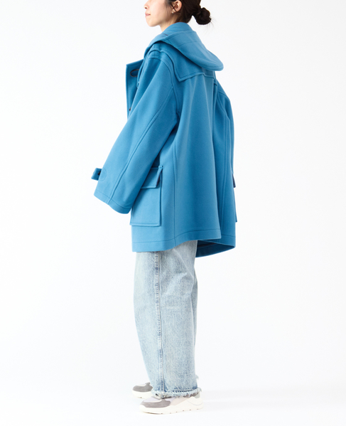 【MONTGOMERY/モンゴメリー】Alton  Pile Melton Duffle Coat  Short Length 24AW 詳細画像 BLUE 6