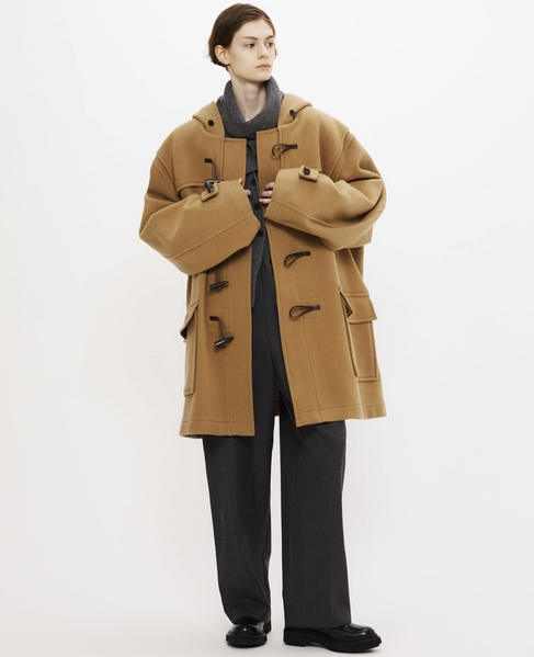 【MONTGOMERY/モンゴメリー】Alton  Pile Melton Duffle Coat  Short Length 24AW 詳細画像 BEIGE 1