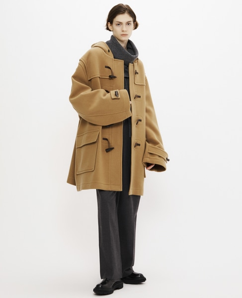 【MONTGOMERY/モンゴメリー】Alton  Pile Melton Duffle Coat  Short Length 24AW 詳細画像 BEIGE 2