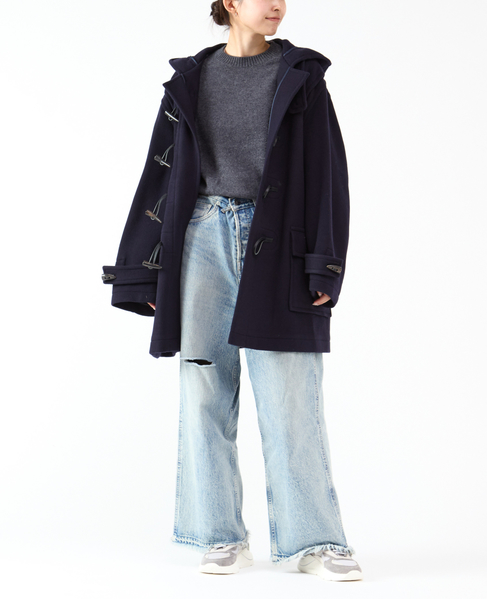 【MONTGOMERY/モンゴメリー】Alton  Pile Melton Duffle Coat  Short Length 24AW 詳細画像 GREEN 12