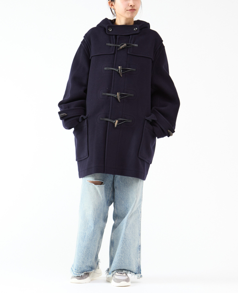 【MONTGOMERY/モンゴメリー】Alton  Pile Melton Duffle Coat  Short Length 24AW 詳細画像 GREEN 13