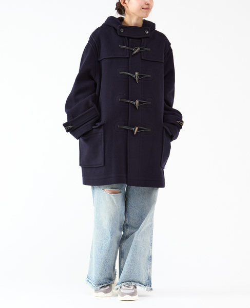 【MONTGOMERY/モンゴメリー】Alton  Pile Melton Duffle Coat  Short Length 24AW 詳細画像 GREEN 14