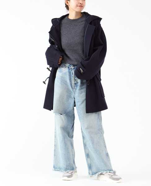 【MONTGOMERY/モンゴメリー】Alton  Pile Melton Duffle Coat  Short Length 24AW 詳細画像 GREEN 3