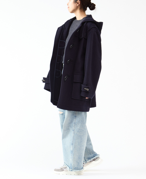 【MONTGOMERY/モンゴメリー】Alton  Pile Melton Duffle Coat  Short Length 24AW 詳細画像 GREEN 5