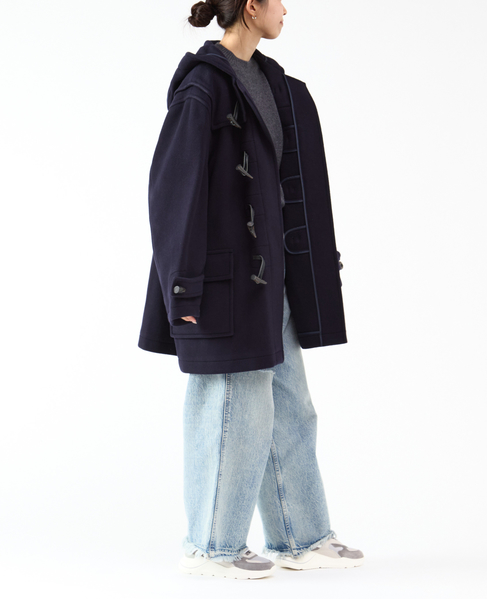 【MONTGOMERY/モンゴメリー】Alton  Pile Melton Duffle Coat  Short Length 24AW 詳細画像 GREEN 9