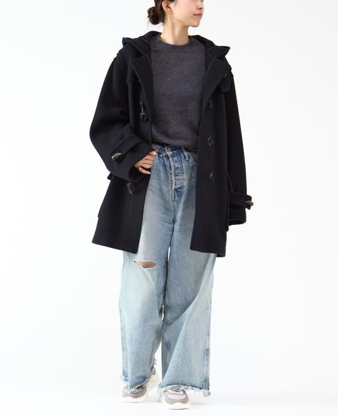 【MONTGOMERY/モンゴメリー】Alton  Pile Melton Duffle Coat  Short Length 24AW 詳細画像 NAVY 12