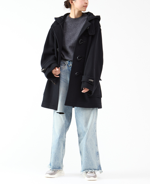 【MONTGOMERY/モンゴメリー】Alton  Pile Melton Duffle Coat  Short Length 24AW 詳細画像 NAVY 13