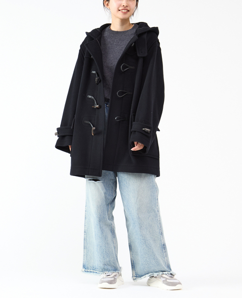 【MONTGOMERY/モンゴメリー】Alton  Pile Melton Duffle Coat  Short Length 24AW 詳細画像 NAVY 2