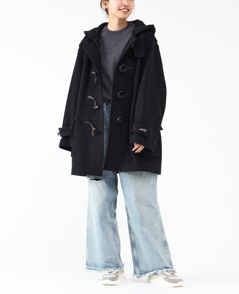 【MONTGOMERY/モンゴメリー】Alton  Pile Melton Duffle Coat  Short Length 24AW 詳細画像 NAVY 3