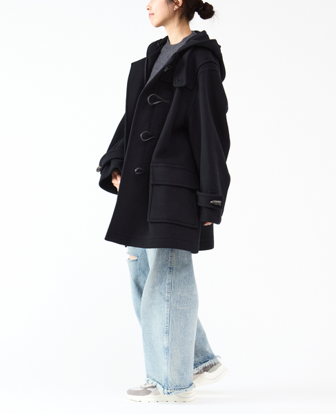 【MONTGOMERY/モンゴメリー】Alton  Pile Melton Duffle Coat  Short Length 24AW 詳細画像 NAVY 6