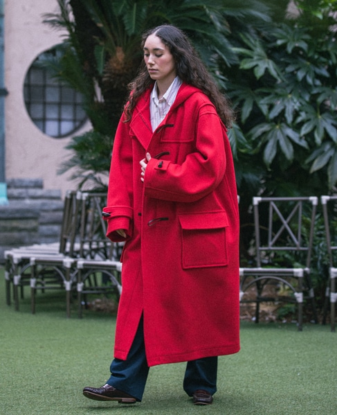 【MONTGOMERY/モンゴメリー】Kennington Pile Melton Duffle Coat 25AW 詳細画像 RED 1
