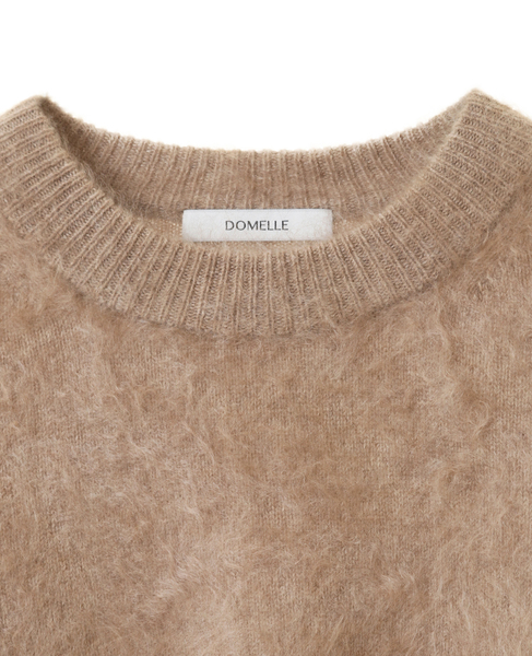 【DOMELLE/ドメル】FUR CASHMERE PULLOVER 詳細画像 ベージュ 3