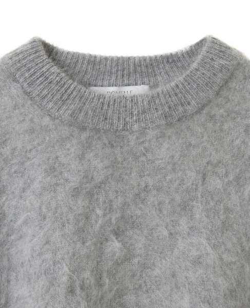 【DOMELLE/ドメル】FUR CASHMERE 2WAY VEST 詳細画像 ライトグレー 3