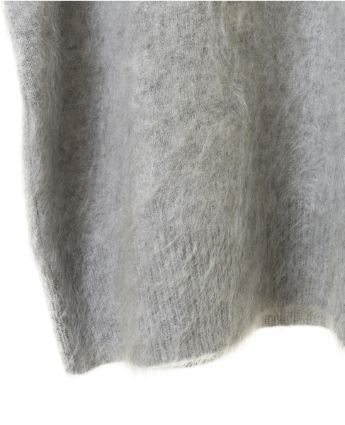 【DOMELLE/ドメル】FUR CASHMERE 2WAY VEST 詳細画像 ライトグレー 6