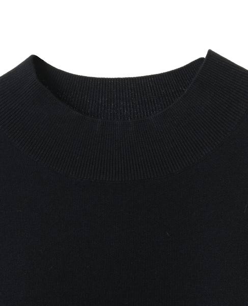 【DOMELLE/ドメル】STAND NECK PULLOVER 詳細画像 ブラック 3