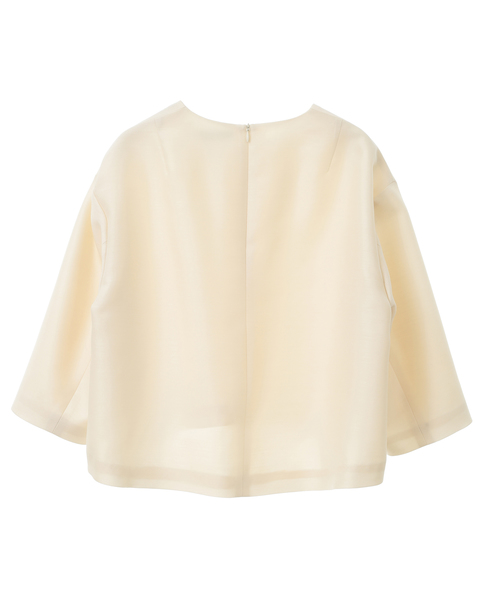 【DOMELLE/ドメル】LIGHT WO/SE FORMAL BLOUSE（一部別注カラー） 詳細画像 アイボリー 8