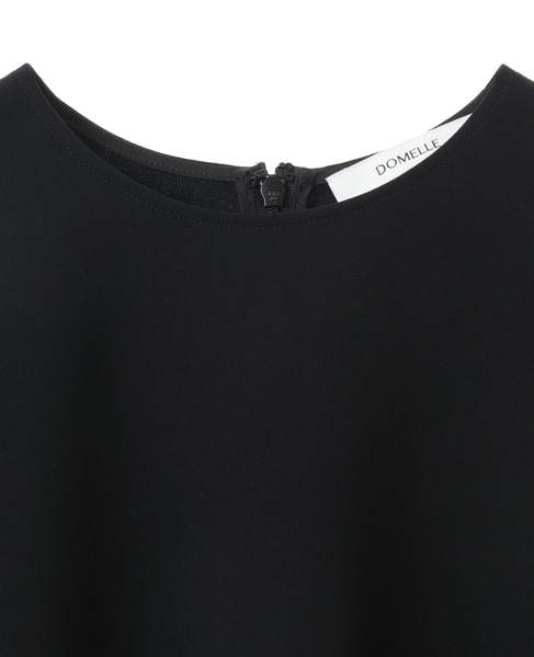 【DOMELLE/ドメル】BACK ROUND HEM BLOUSE 詳細画像 ブラック 3