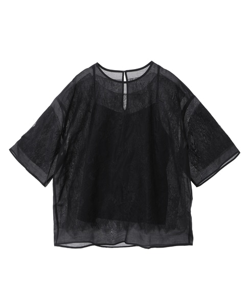 【DOMELLE/ドメル】LACE BLOUSE 詳細画像 ブラック 1