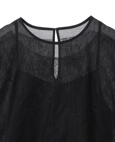 【DOMELLE/ドメル】LACE BLOUSE 詳細画像 ブラック 3