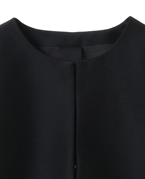 【DOMELLE/ドメル】ORGANDY SLEEVE JACKET 詳細画像 ブラック 3