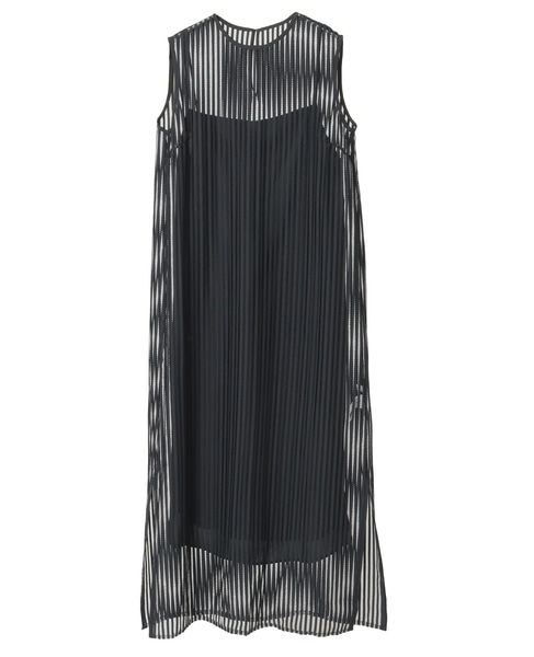 【DOMELLE/ドメル】STRIPE LACE DRESS 詳細画像 ブラック 1