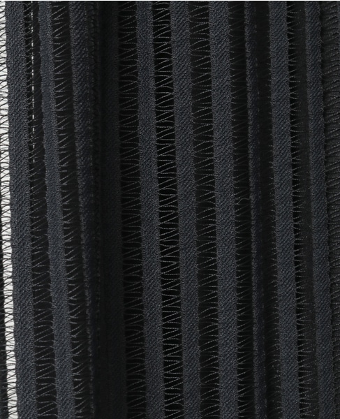 【DOMELLE/ドメル】STRIPE LACE DRESS 詳細画像 ブラック 6