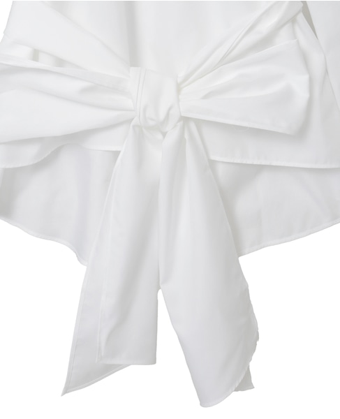 【DOMELLE/ドメル】BIG BOWTIE BLOUSE 詳細画像 ホワイト 8
