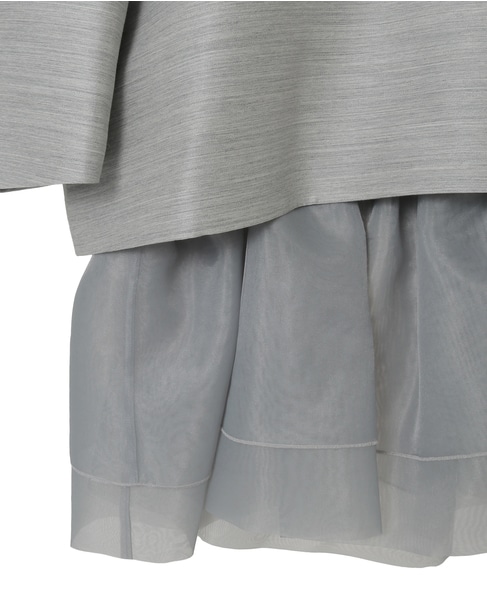 【DOMELLE/ドメル】WO/SE TWILL BLOUSE 詳細画像 グレー 6