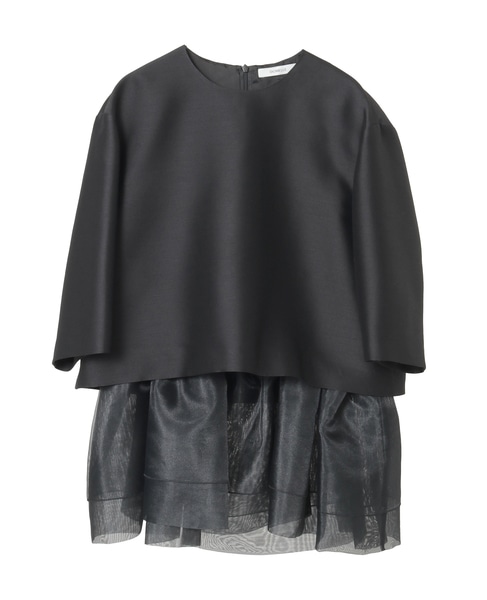 DOMELLE ドメル シャツ ブラウス ラッフルスリーブ 黒 フリル M DOMELLE ドメル シャツ ブラウス ラッフルスリーブ 黒 フリル M