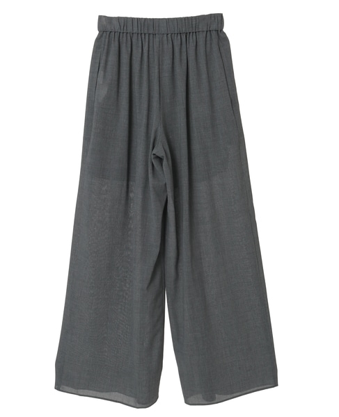 【DOMELLE/ドメル】WOOL VOIL PANTS 詳細画像 グレー 2