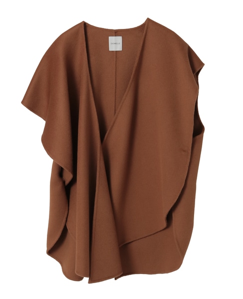 【DOMELLE/ドメル】CA BLEND REVER STOLE VEST 詳細画像 キャメル 8